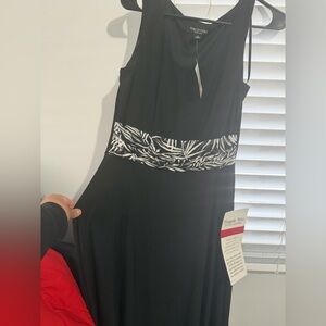 Black and White Patterned Dress